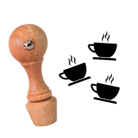 Mini stempel drewniany - FILIŻANKA