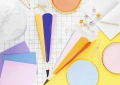 Obrus z papieru z nadrukiem w kratkę - przykład użycia - SweetPrint.pl