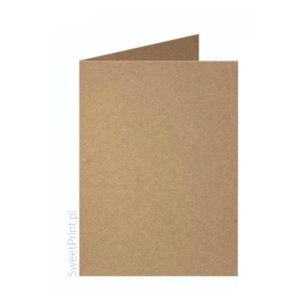 Baza do kartki A6 + koperta  - papier kraft - SweetPrint.pl