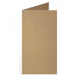 Baza do kartki DL + koperta PAPIER KRAFT