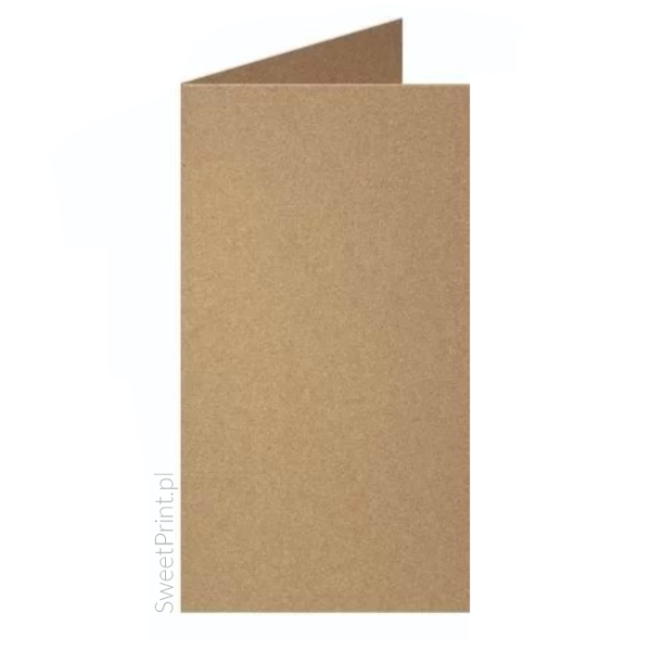 Baza kartki DL z papieru kraft - SweetPrint.pl