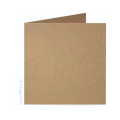 Baza kartki kwadratowej z papieru kraft + koperta - SweetPrint.pl