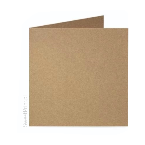 Baza do kartki KWADRAT + koperta PAPIER KRAFT