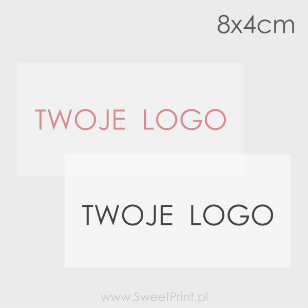 Przeźroczyste, personalizowane naklejki z Twoim logo - SweetPrint.pl