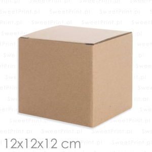 Pudełka fasonowe "KOSTKA"  12x12x12 cm  / 100 szt