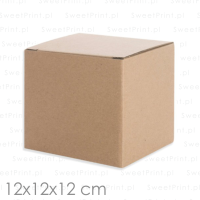 Pudełka fasonowe "KOSTKA"  12x12x12 cm  / 500 szt