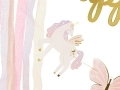 Baner JEDNOROŻCE I MOTYLE Happy Birthday - SweetPrint.pl