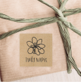 Naklejki kraft z własnym napisem - SweetPrint.pl