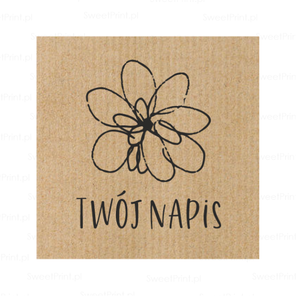 Naklejki kraft z własnym napisem - SweetPrint.pl