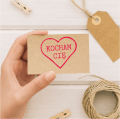 Stempel pieczątka z napisem KOCHAM CIĘ - SweetPrint.pl