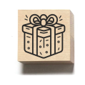 Drewniany stempel z motywem świątecznym - SweetPrint.pl