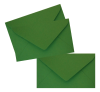 Ciemnozielona  koperta  mini 5,8 x 10,2 cm / 10 szt