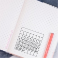stempel bujo KALENDARZ tygodniowy – odbitka w planerze