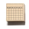 stempel bullet journal KALENDARZ z podsumowaniem tygodnia
