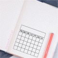 stempel bujo KALENDARZ tygodniowy z sumą – odbitka