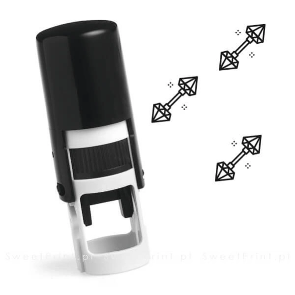 Mini pieczątka do kart lojalnościowych PIERCING - SweetPrint.pl