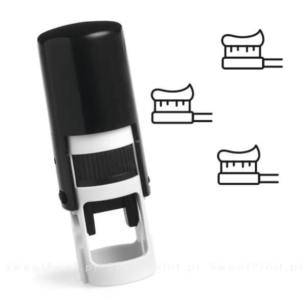 Mini pieczątka do kart lojalnościowych SZCZOTKA DO ZĘBÓW - SweetPrint.pl
