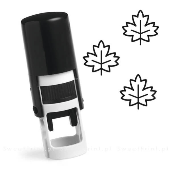 Mini pieczątka do kart lojalnościowych LIŚĆ - SweetPrint.pl
