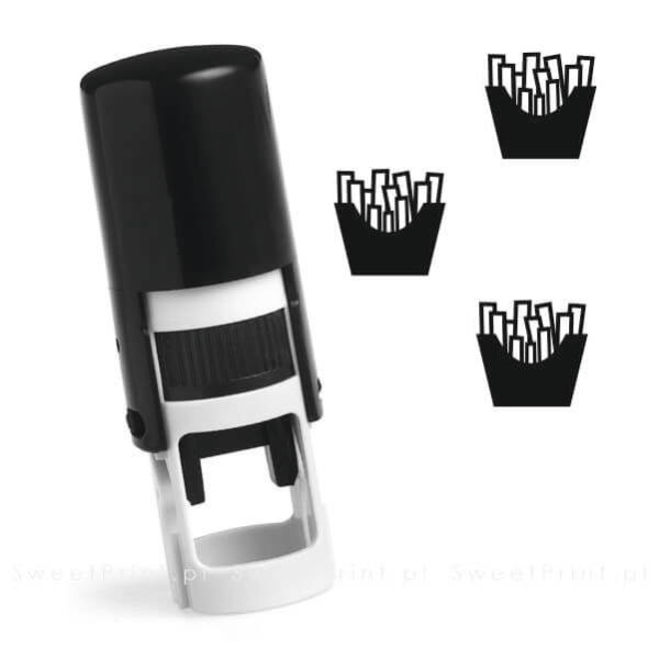 Mini pieczątka do kart lojalnościowych FRYTKI - SweetPrint.pl