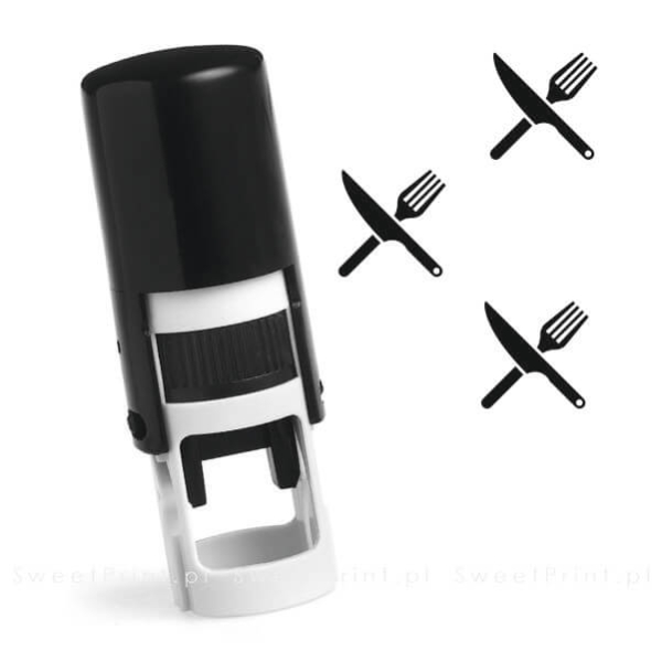 Mini pieczątka do kart lojalnościowych SZTUĆCE - SweetPrint.pl