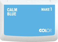 Tusz do pieczątek  BŁĘKITNY / 11x7 cm / poduszka do stempli 