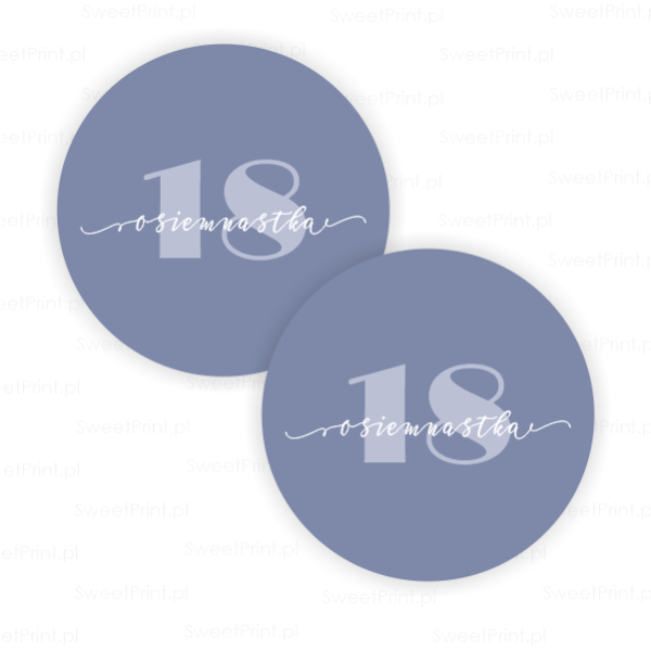 Naklejki na osiemnastkę - SweetPrint.pl
