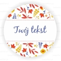 personalizowane naklejki z motywem kwiatowym