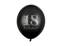 Balony  18 & Brilliant  6szt  
