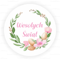Naklejki wielkanocne w pastelowych kolorach - SweetPrint.pl