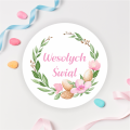 Naklejki wielkanocne w pastelowych kolorach - SweetPrint.pl