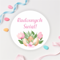 Naklejki wielkanocne w pastelowych kolorach - SweetPrint.pl