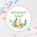 Naklejki wielkanocne w pastelowych kolorach - SweetPrint.pl