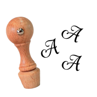 Mini stempel / pieczątka z inicjałem - litera A 