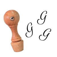 Mini stempel / pieczątka z inicjałem - litera G