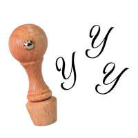 Mini stempel / pieczątka z inicjałem - litera Y