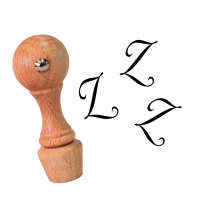 Mini stempel / pieczątka z inicjałem - litera Z