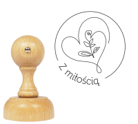 Stempel / pieczątka Z MIŁOŚCIĄ