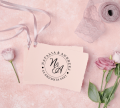 Personalizowany stempel ślubny z inicjałami - SweetPrint.pl