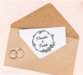 Personalizowany stempel ślubny z wiankiem - SweetPrint.pl