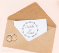 Personalizowany stempel ślubny z wiankiem - SweetPrint.pl