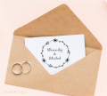 Personalizowany stempel ślubny z wiankiem - SweetPrint.pl