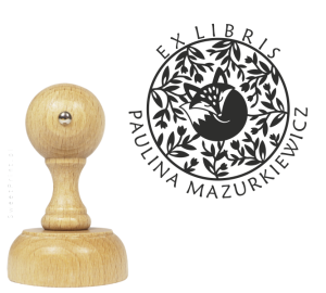 EXLIBRIS personalizowany stempel z lisem