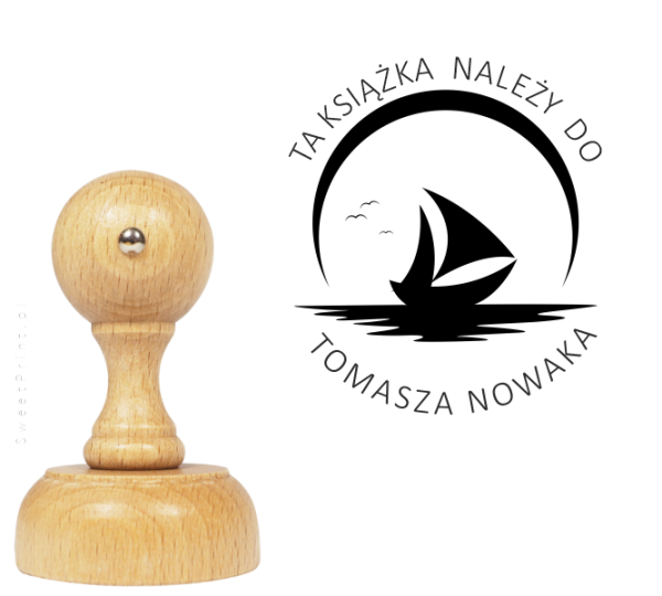 Personalizowany stempel z motywem żeglarskim - SweetPrint.pl