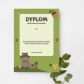 Dyplom LEŚNE ZWIERZAKI - SZOP - SweetPrint.pl