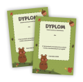 Dyplom LEŚNE ZWIERZAKI - MIŚ - SweetPrint.pl