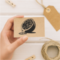 Drewniany stempel z cytryną  - SweetPrint.pl