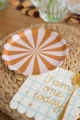 Papierowe, pastelowe talerzyki w paski - SweetPrint.pl