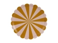 Papierowe, pastelowe talerzyki w paski - SweetPrint.pl