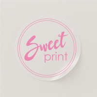 PRZEZROCZYSTE naklejki z logo - 5 cm 