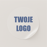 PRZEZROCZYSTE naklejki z logo - 6 cm 